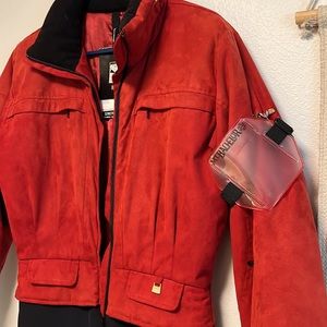 Nils | Vintage Nylon Lined Faux Suede Ski suit